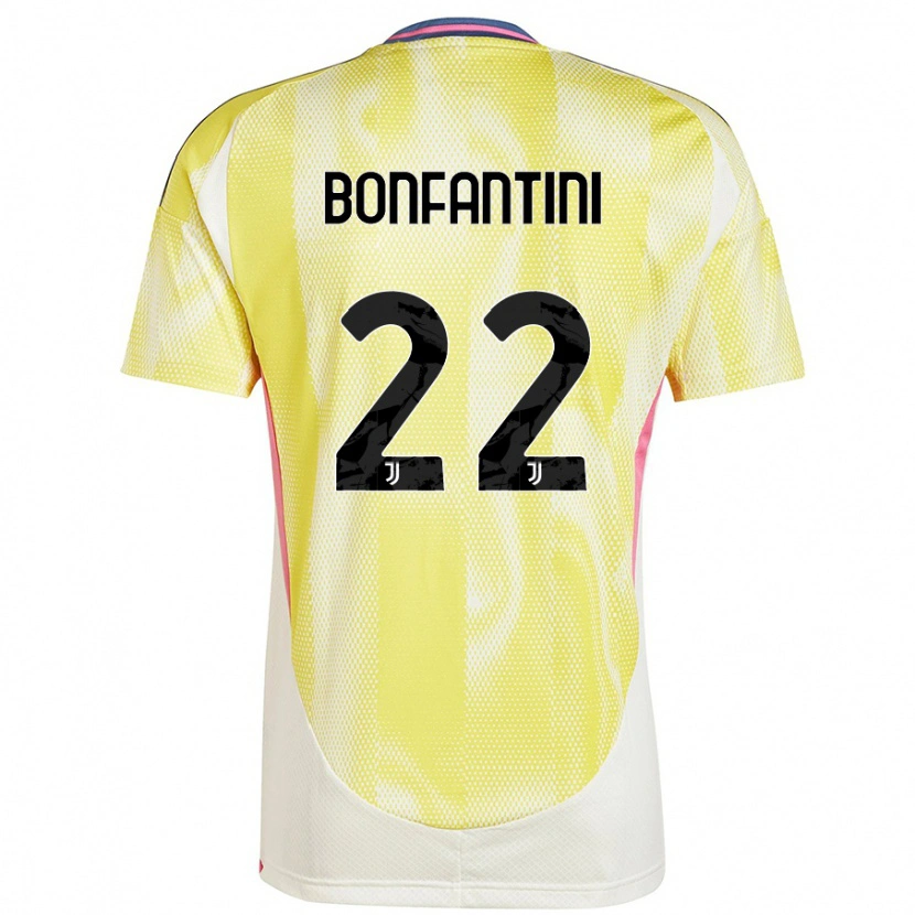 Danxen Niño Camiseta Agnese Bonfantini #22 Amarillo Solar 2ª Equipación 2024/25 La Camisa México