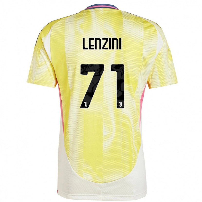 Danxen Niño Camiseta Martina Lenzini #71 Amarillo Solar 2ª Equipación 2024/25 La Camisa México