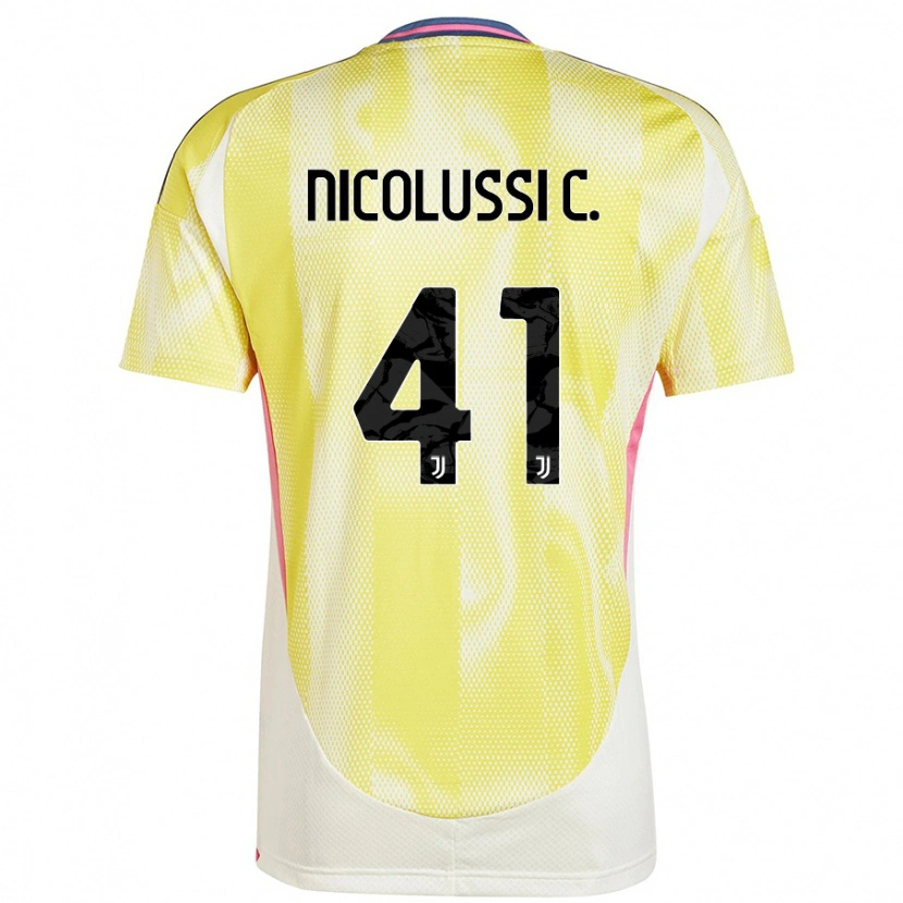 Danxen Niño Camiseta Hans Nicolussi Caviglia #41 Amarillo Solar 2ª Equipación 2024/25 La Camisa México