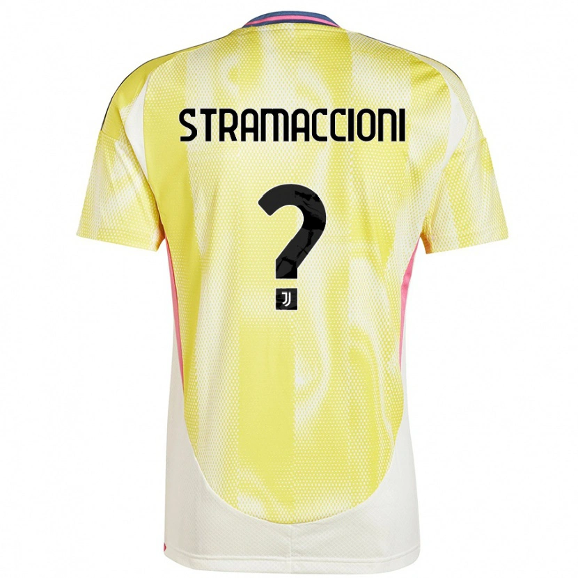 Danxen Niño Camiseta Diego Stramaccioni #0 Amarillo Solar 2ª Equipación 2024/25 La Camisa México