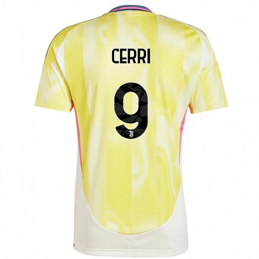 Danxen Niño Camiseta Leonardo Cerri #9 Amarillo Solar 2ª Equipación 2024/25 La Camisa México