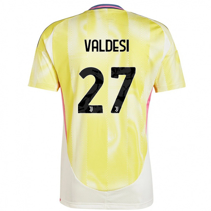 Danxen Niño Camiseta Andrea Valdesi #27 Amarillo Solar 2ª Equipación 2024/25 La Camisa México