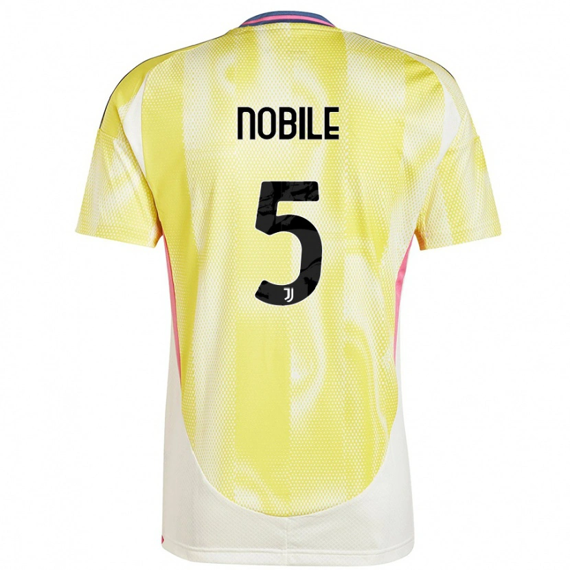Danxen Niño Camiseta Riccardo Nobile #5 Amarillo Solar 2ª Equipación 2024/25 La Camisa México