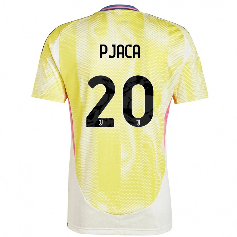 Danxen Niño Camiseta Marko Pjaca #20 Amarillo Solar 2ª Equipación 2024/25 La Camisa México