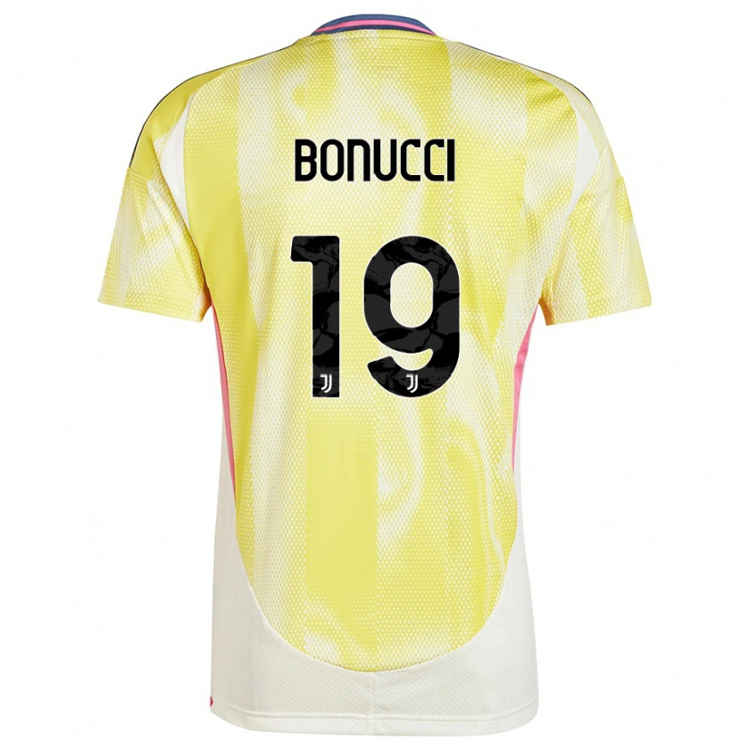 Danxen Niño Camiseta Leonardo Bonucci #19 Amarillo Solar 2ª Equipación 2024/25 La Camisa México