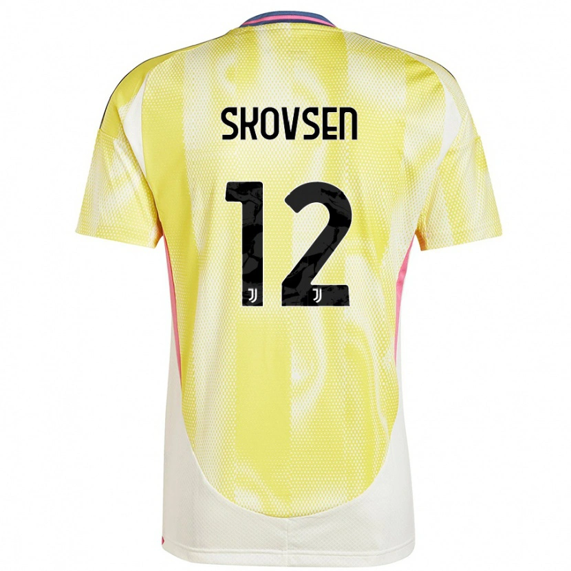 Danxen Niño Camiseta Matilde Lundorf Skovsen #12 Amarillo Solar 2ª Equipación 2024/25 La Camisa México