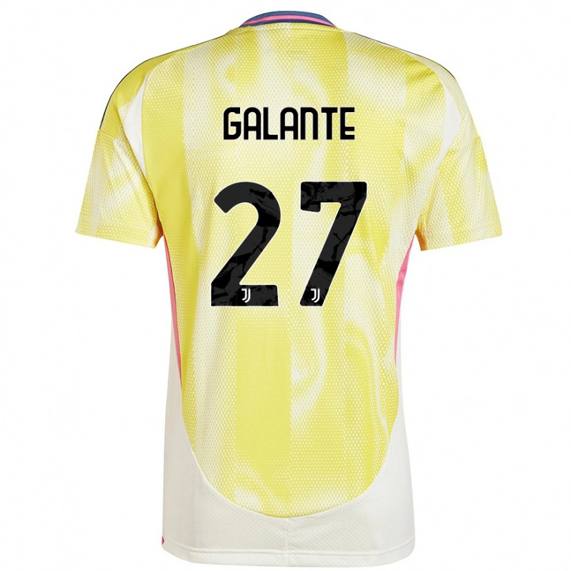 Danxen Niño Camiseta Tommaso Galante #27 Amarillo Solar 2ª Equipación 2024/25 La Camisa México