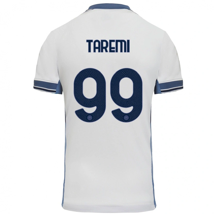 Danxen Niño Camiseta Mehdi Taremi #99 Blanco Gris 2ª Equipación 2024/25 La Camisa México