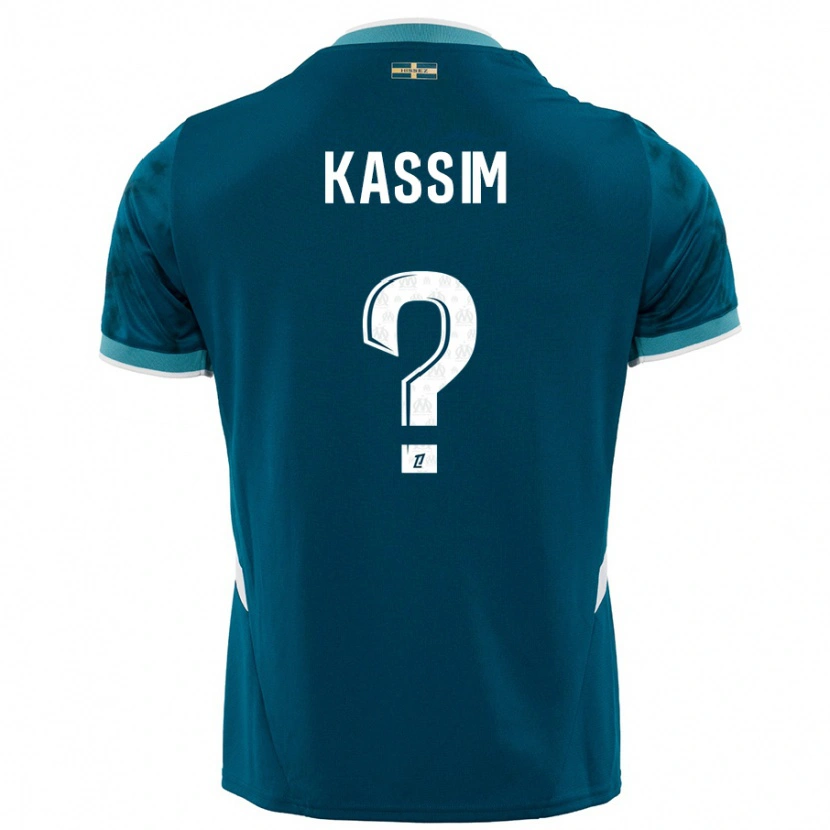 Danxen Niño Camiseta Kassim Abdallah #0 Azul Turquesa 2ª Equipación 2024/25 La Camisa México