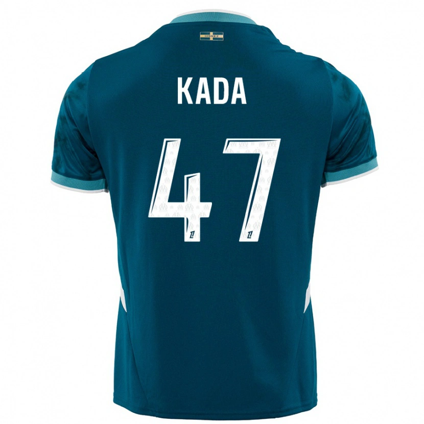 Danxen Niño Camiseta Joakim Kada #47 Azul Turquesa 2ª Equipación 2024/25 La Camisa México