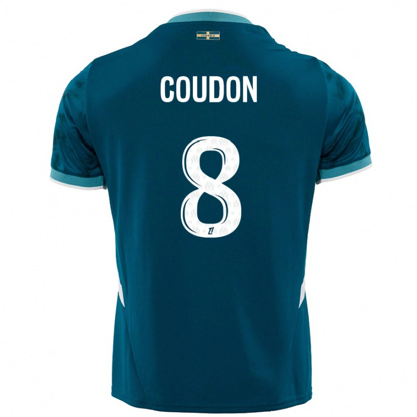 Danxen Niño Camiseta Marine Coudon #8 Azul Turquesa 2ª Equipación 2024/25 La Camisa México