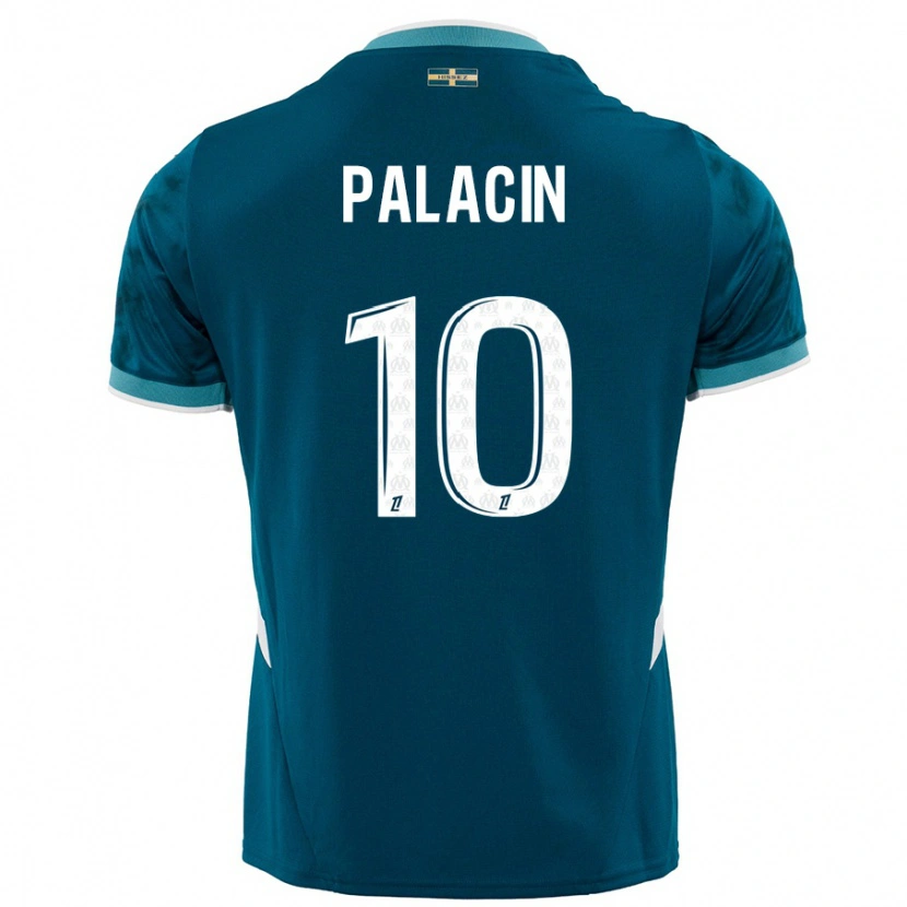 Danxen Niño Camiseta Sara Palacin #10 Azul Turquesa 2ª Equipación 2024/25 La Camisa México