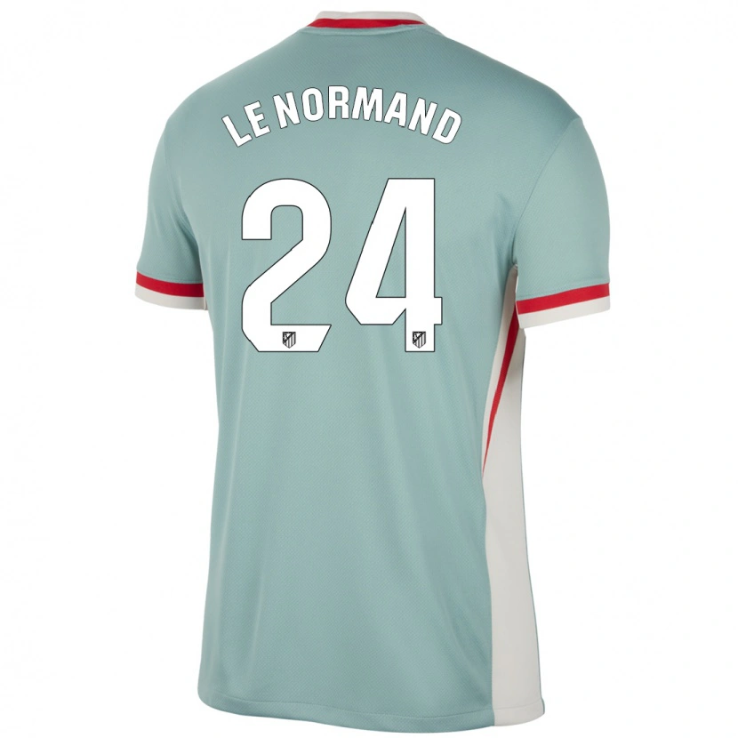 Danxen Niño Camiseta Robin Le Normand #24 Beige Claro Azul 2ª Equipación 2024/25 La Camisa México