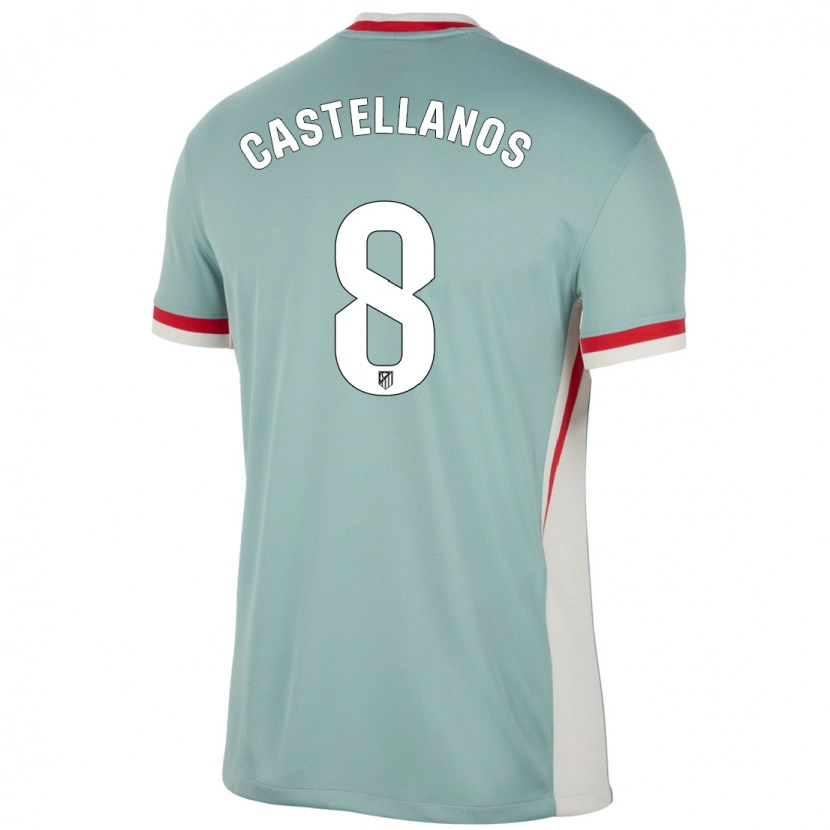Danxen Niño Camiseta Jorge Castellanos #8 Beige Claro Azul 2ª Equipación 2024/25 La Camisa México