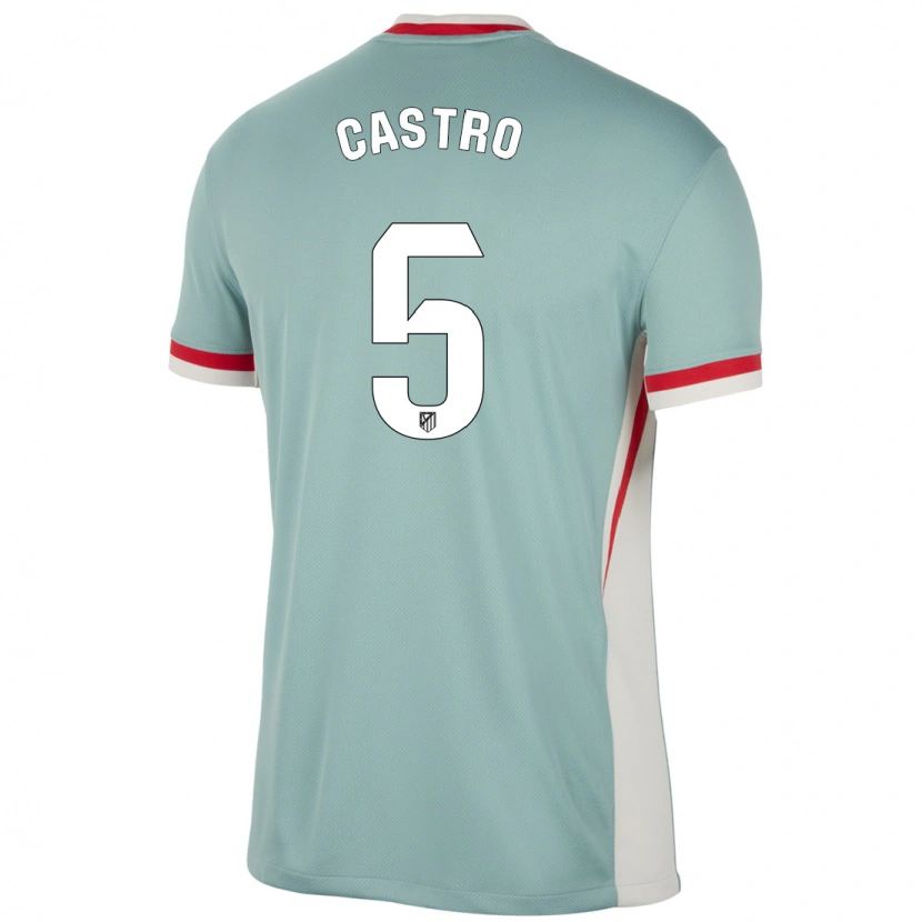 Danxen Niño Camiseta Oscar Castro #5 Beige Claro Azul 2ª Equipación 2024/25 La Camisa México