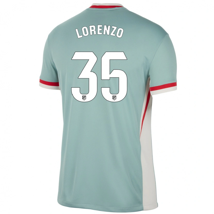 Danxen Niño Camiseta Diego Lorenzo #35 Beige Claro Azul 2ª Equipación 2024/25 La Camisa México