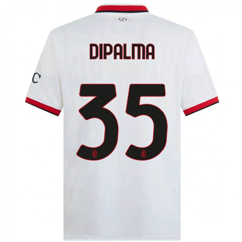 Danxen Niño Camiseta Matteo Dipalma #35 Blanco Negro Rojo 2ª Equipación 2024/25 La Camisa México