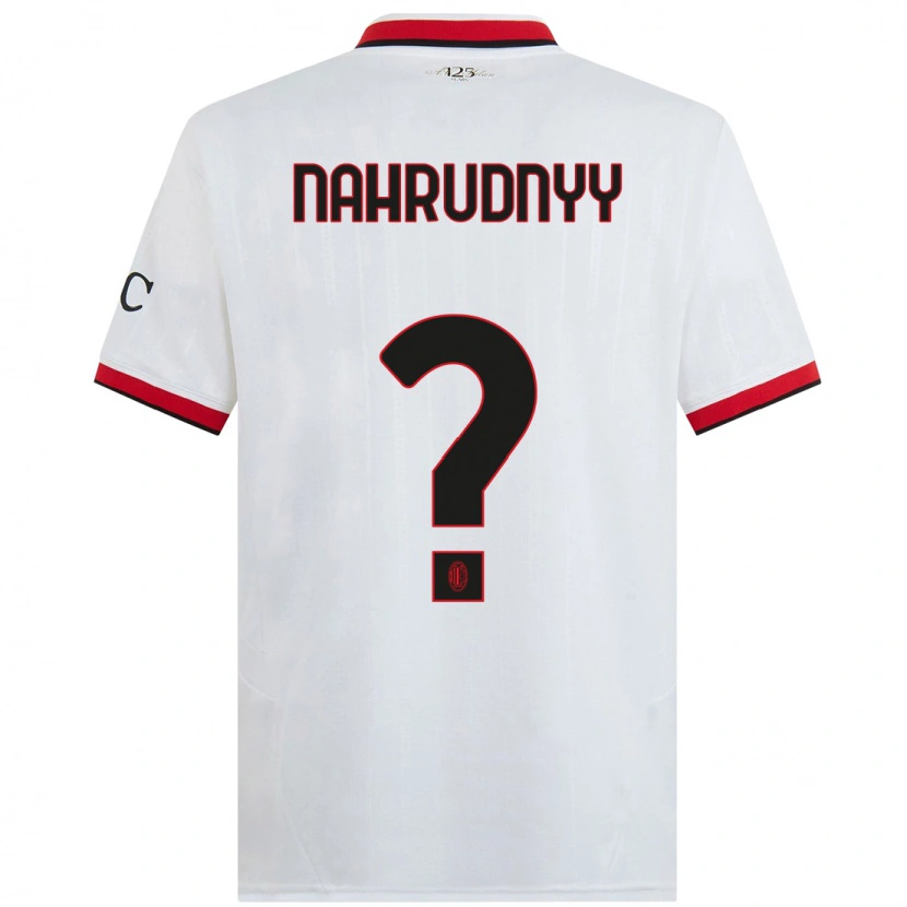 Danxen Niño Camiseta Vladislav Nahrudnyy #0 Blanco Negro Rojo 2ª Equipación 2024/25 La Camisa México