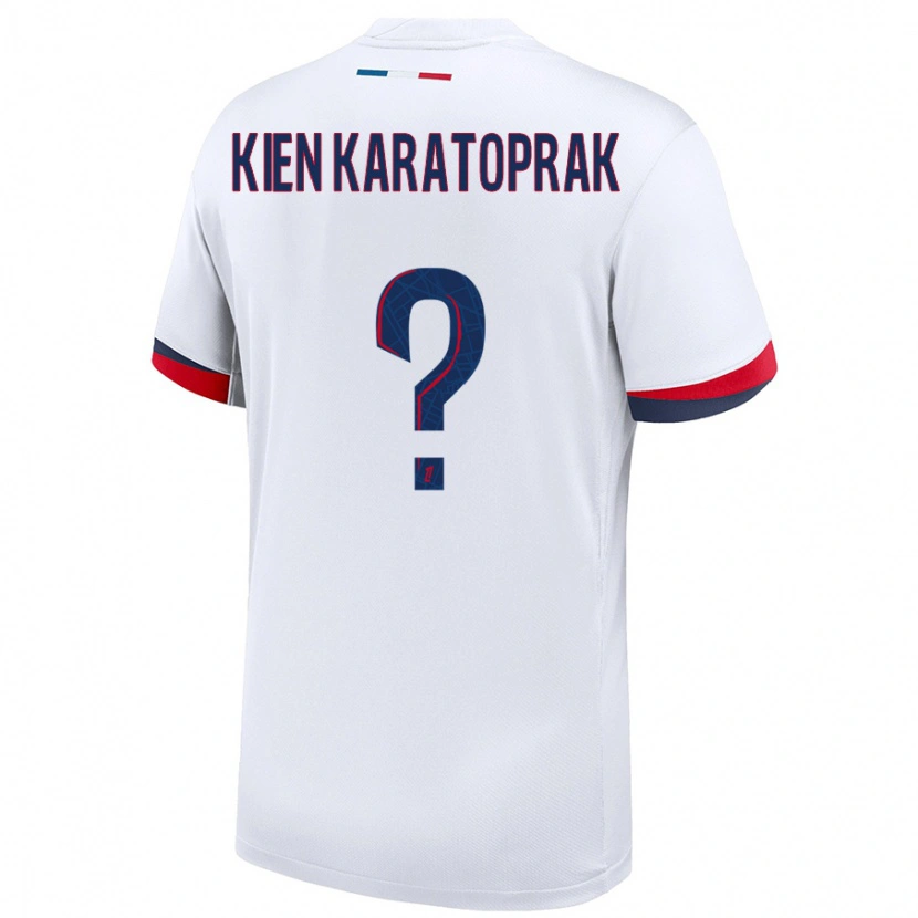 Danxen Niño Camiseta Kenan Kien Karatoprak #0 Blanco Azul Rojo 2ª Equipación 2024/25 La Camisa México