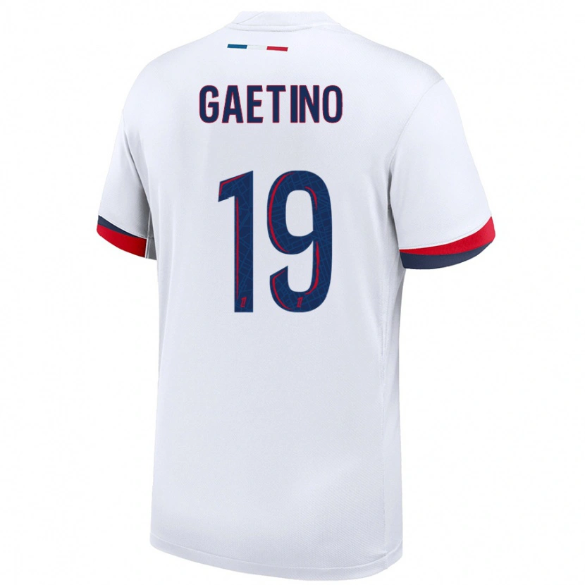 Danxen Niño Camiseta Eva Gaetino #19 Blanco Azul Rojo 2ª Equipación 2024/25 La Camisa México