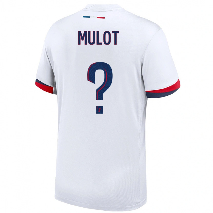 Danxen Niño Camiseta Marie Mulot #0 Blanco Azul Rojo 2ª Equipación 2024/25 La Camisa México