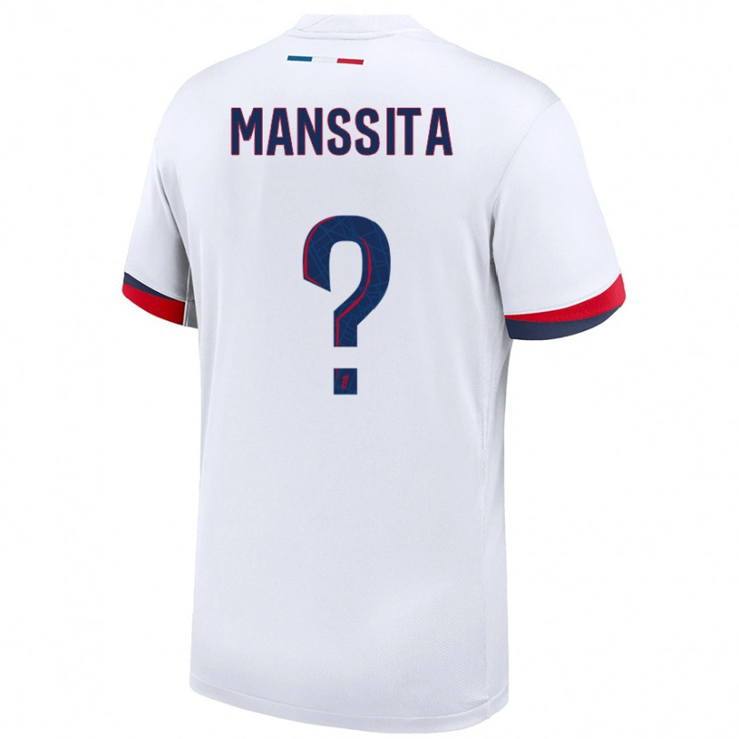 Danxen Niño Camiseta Manssita Traore #0 Blanco Azul Rojo 2ª Equipación 2024/25 La Camisa México
