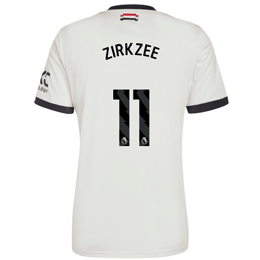 Danxen Niño Camiseta Joshua Zirkzee #11 Blanquecino Equipación Tercera 2024/25 La Camisa México