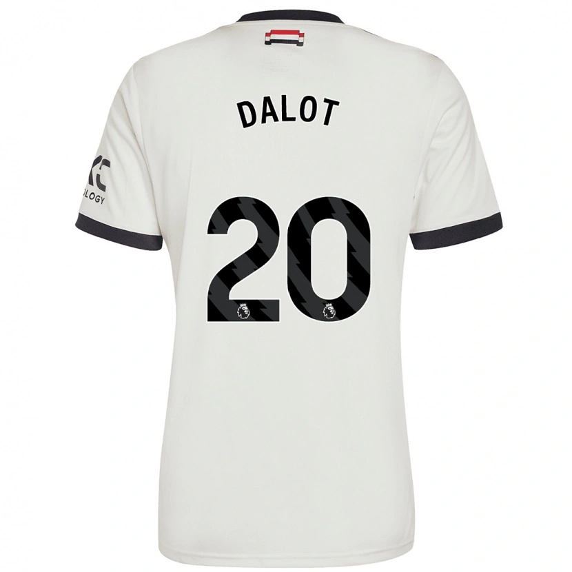 Danxen Niño Camiseta Diogo Dalot #20 Blanquecino Equipación Tercera 2024/25 La Camisa México