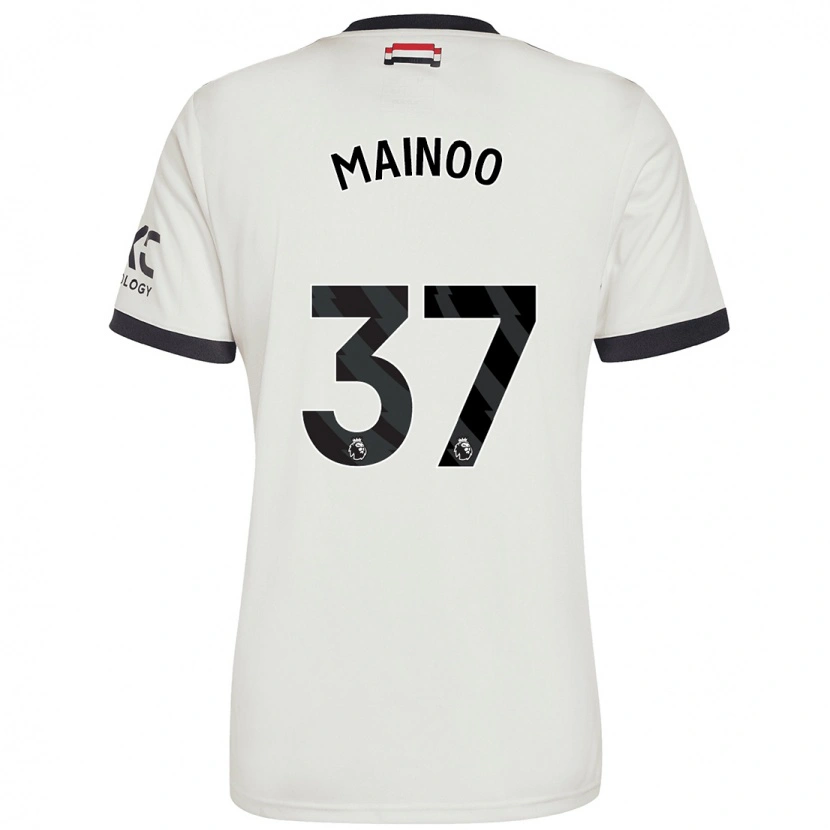 Danxen Niño Camiseta Kobbie Mainoo #37 Blanquecino Equipación Tercera 2024/25 La Camisa México