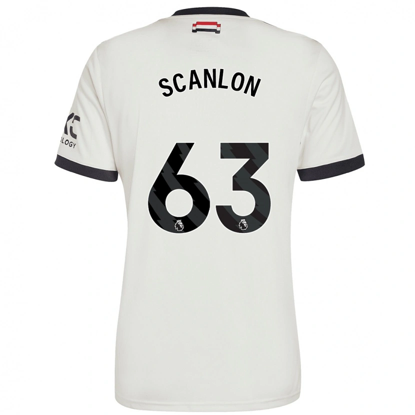 Danxen Niño Camiseta James Scanlon #63 Blanquecino Equipación Tercera 2024/25 La Camisa México