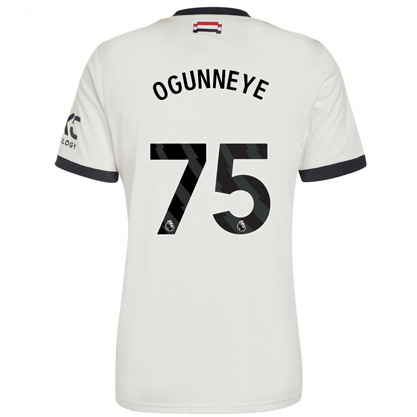 Danxen Niño Camiseta Habeeb Ogunneye #75 Blanquecino Equipación Tercera 2024/25 La Camisa México