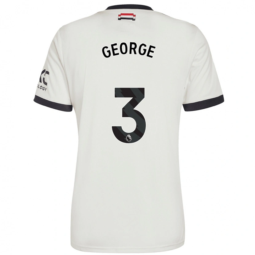 Danxen Niño Camiseta Gabby George #3 Blanquecino Equipación Tercera 2024/25 La Camisa México