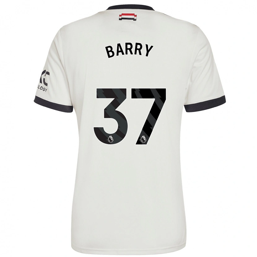 Danxen Niño Camiseta Keira Barry #37 Blanquecino Equipación Tercera 2024/25 La Camisa México