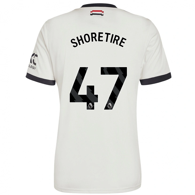 Danxen Niño Camiseta Shola Shoretire #47 Blanquecino Equipación Tercera 2024/25 La Camisa México