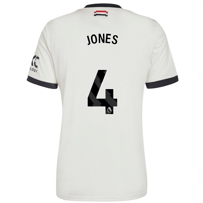 Danxen Niño Camiseta Phil Jones #4 Blanquecino Equipación Tercera 2024/25 La Camisa México