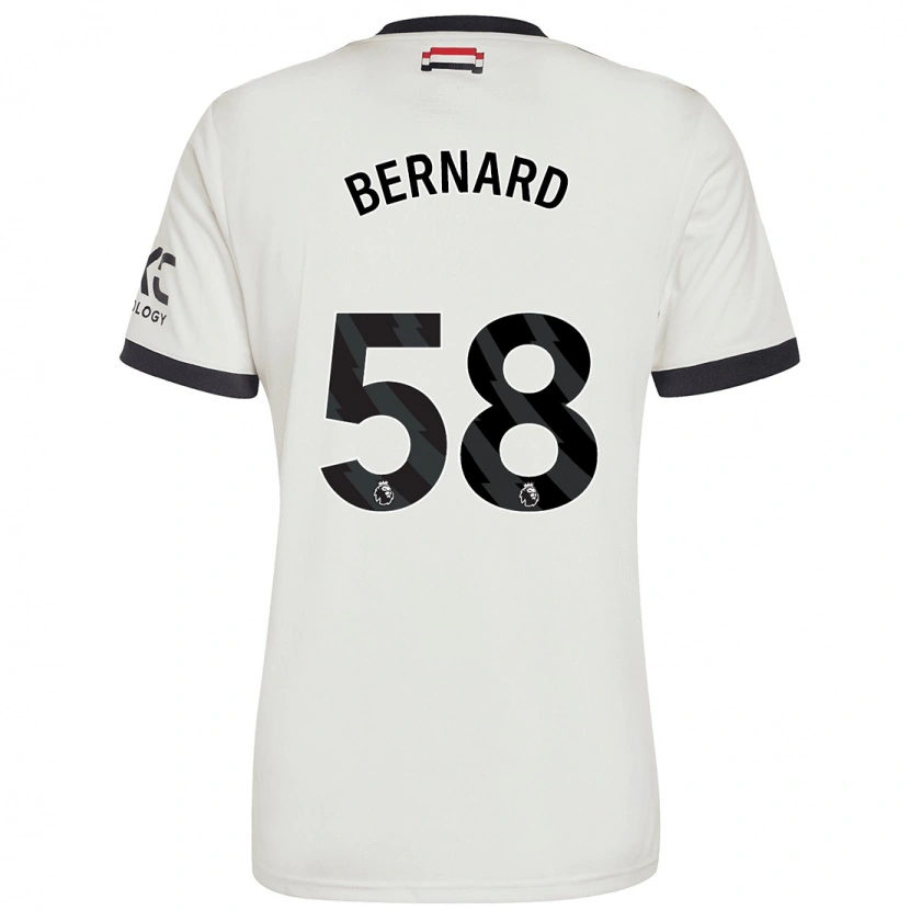 Danxen Niño Camiseta Bernard #58 Blanquecino Equipación Tercera 2024/25 La Camisa México