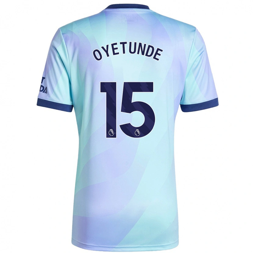 Danxen Niño Camiseta Daniel Oyetunde #15 Agua Equipación Tercera 2024/25 La Camisa México