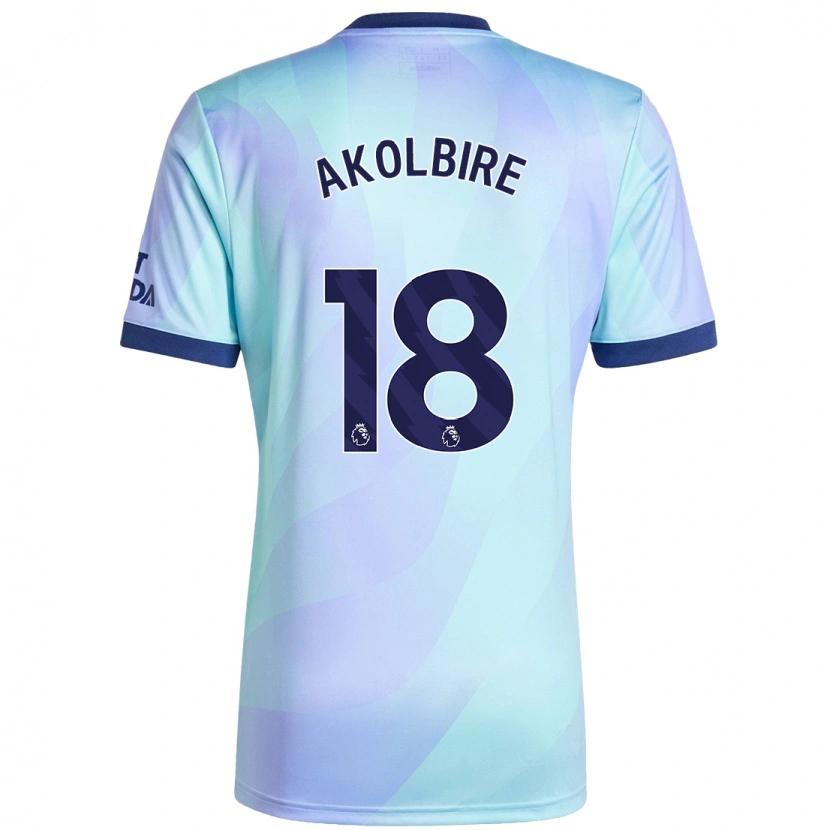Danxen Niño Camiseta Bless Akolbire #18 Agua Equipación Tercera 2024/25 La Camisa México
