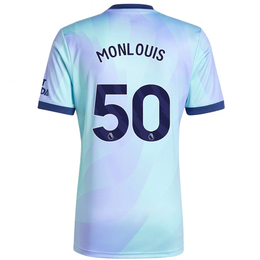 Danxen Niño Camiseta Zane Monlouis #50 Agua Equipación Tercera 2024/25 La Camisa México