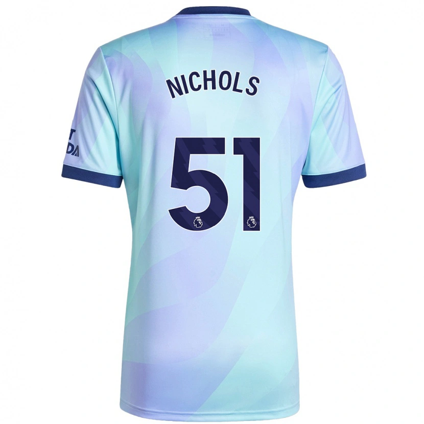 Danxen Niño Camiseta Josh Nichols #51 Agua Equipación Tercera 2024/25 La Camisa México