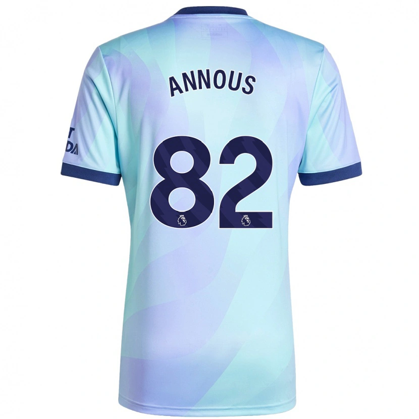 Danxen Niño Camiseta Andre Annous #82 Agua Equipación Tercera 2024/25 La Camisa México
