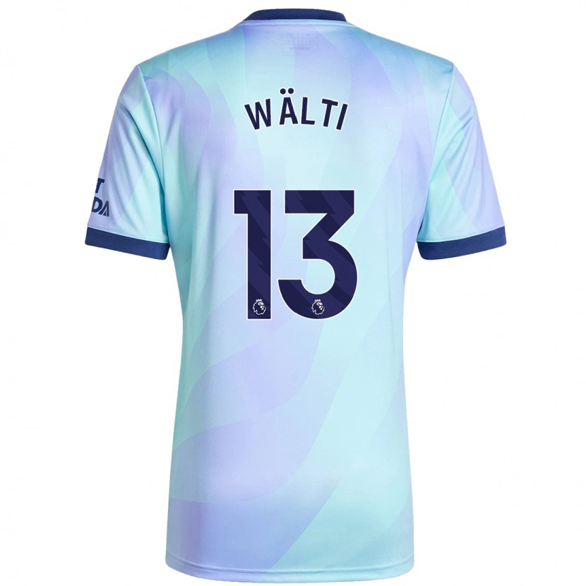 Danxen Niño Camiseta Lia Wälti #13 Agua Equipación Tercera 2024/25 La Camisa México