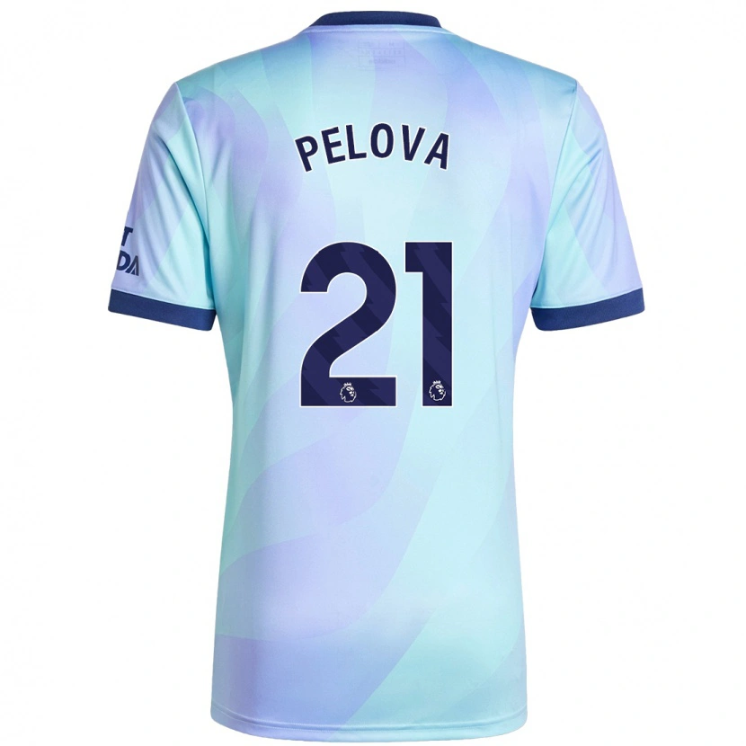 Danxen Niño Camiseta Victoria Pelova #21 Agua Equipación Tercera 2024/25 La Camisa México