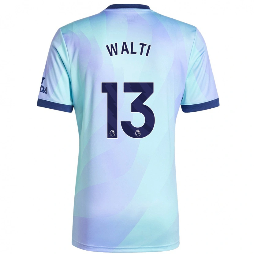 Danxen Niño Camiseta Lia Walti #13 Agua Equipación Tercera 2024/25 La Camisa México