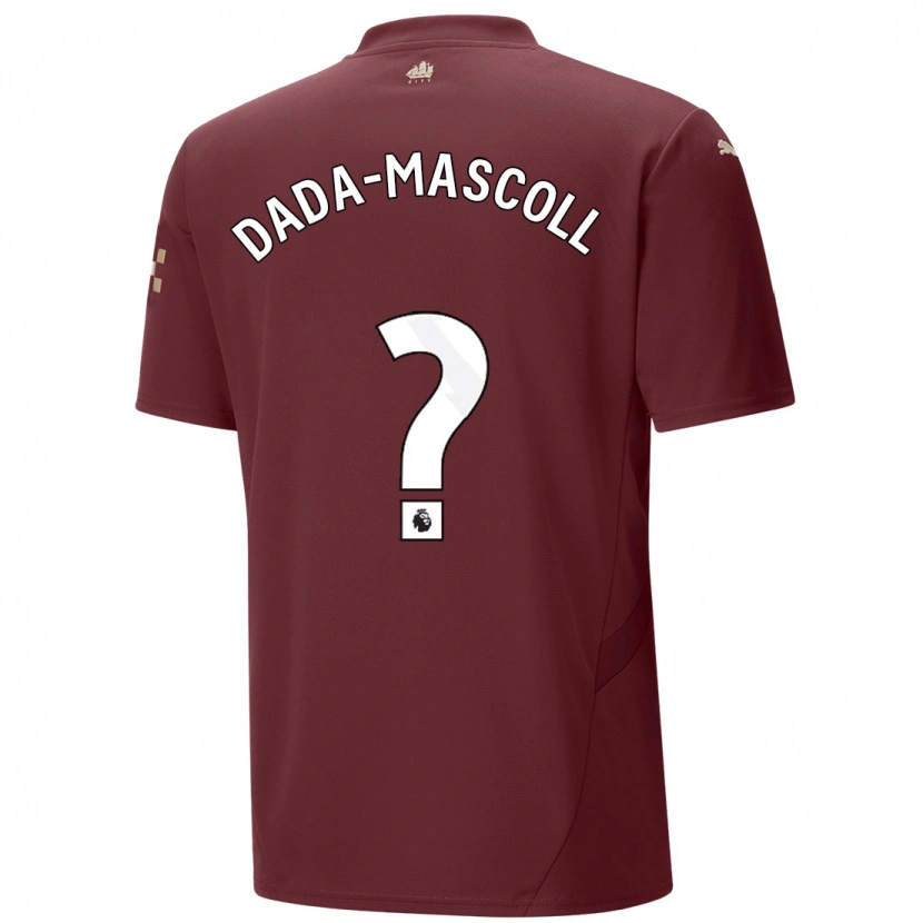 Danxen Niño Camiseta Isaiah Dada-Mascoll #0 Granate Equipación Tercera 2024/25 La Camisa México