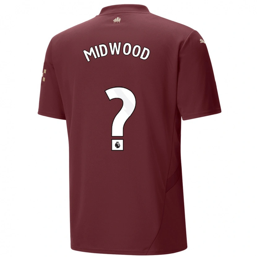 Danxen Niño Camiseta Kylan Midwood #0 Granate Equipación Tercera 2024/25 La Camisa México