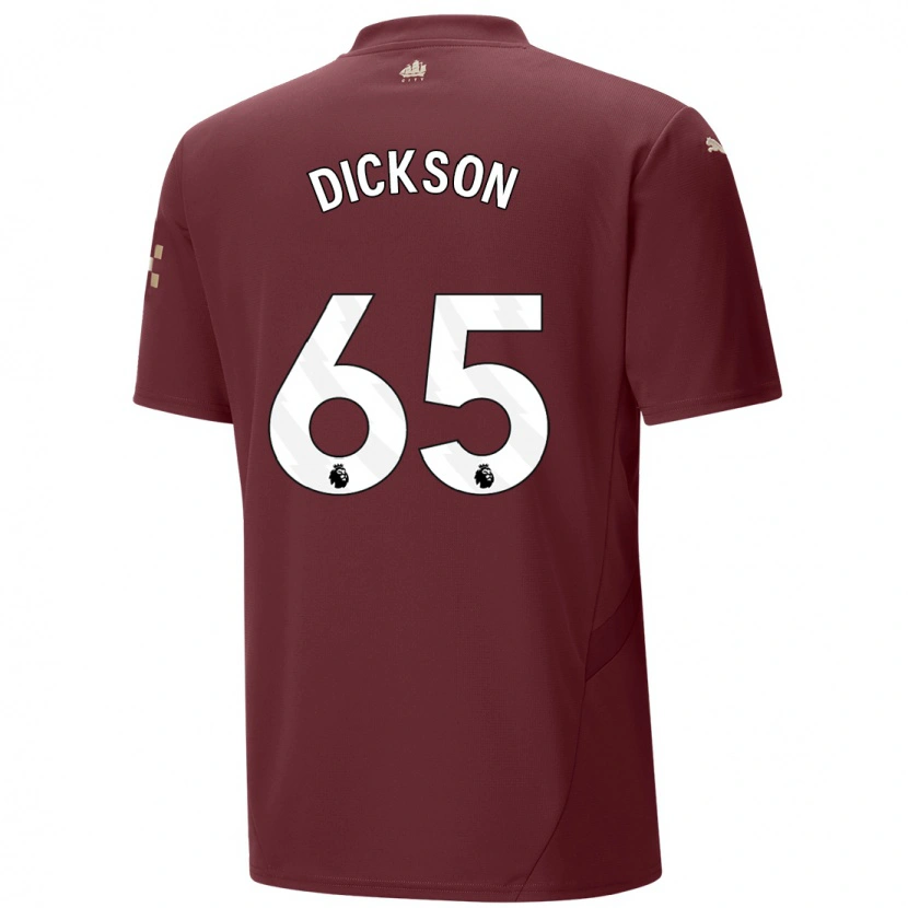 Danxen Niño Camiseta Will Dickson #65 Granate Equipación Tercera 2024/25 La Camisa México