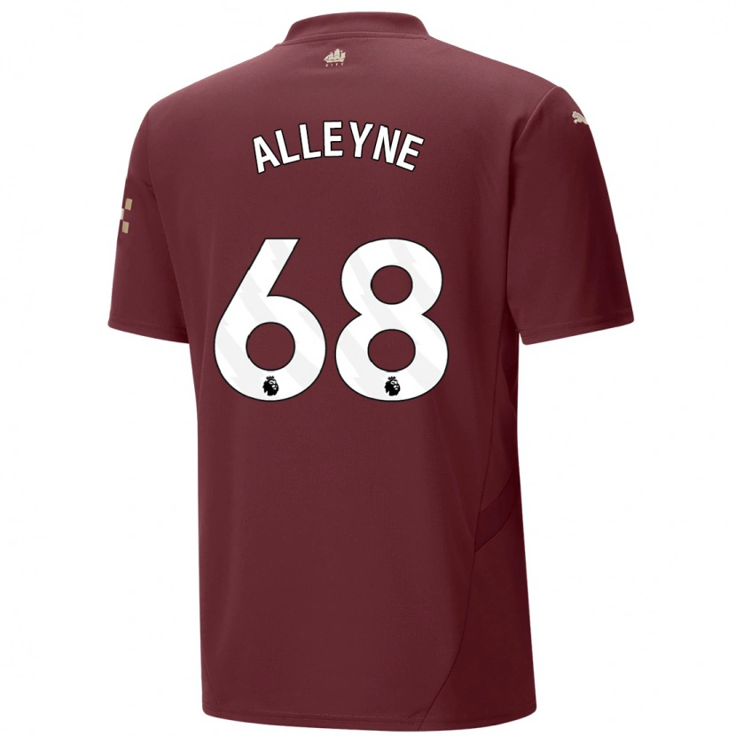 Danxen Niño Camiseta Max Alleyne #68 Granate Equipación Tercera 2024/25 La Camisa México