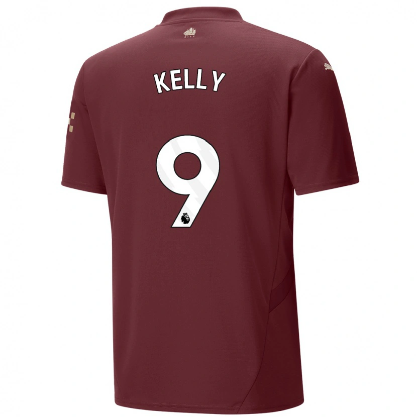 Danxen Niño Camiseta Chloe Kelly #9 Granate Equipación Tercera 2024/25 La Camisa México