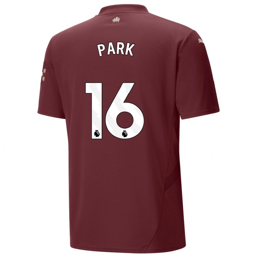 Danxen Niño Camiseta Jess Park #16 Granate Equipación Tercera 2024/25 La Camisa México